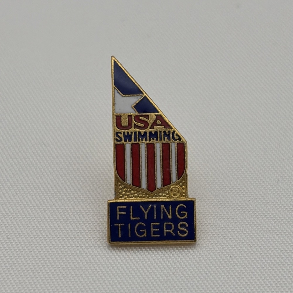 Olympic‎ Summer Games Team USA Swimming Flying Tigers Lapel Hat Pin